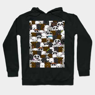 Cute Kawaii Bears - Polar, Black, Brown, Panda & Koala Hoodie